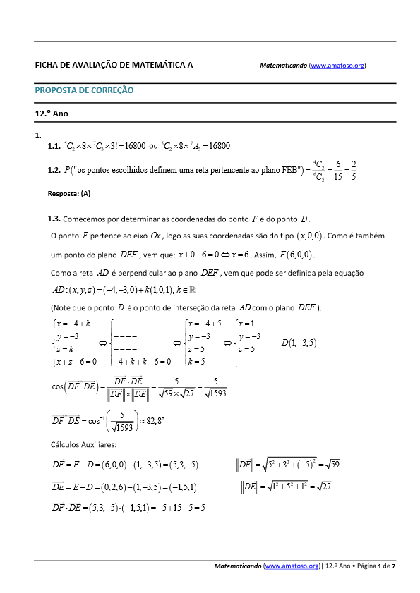 pc teste 12oano matematica a maio matematicando pdf image
