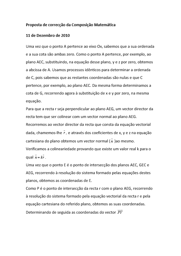 proposta da correccao composicao 2 geometria 2009 2010 2 pdf image